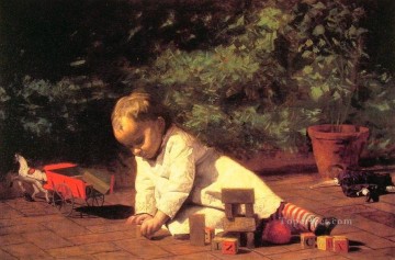  par Arte - Bebé jugando Realismo Thomas Eakins